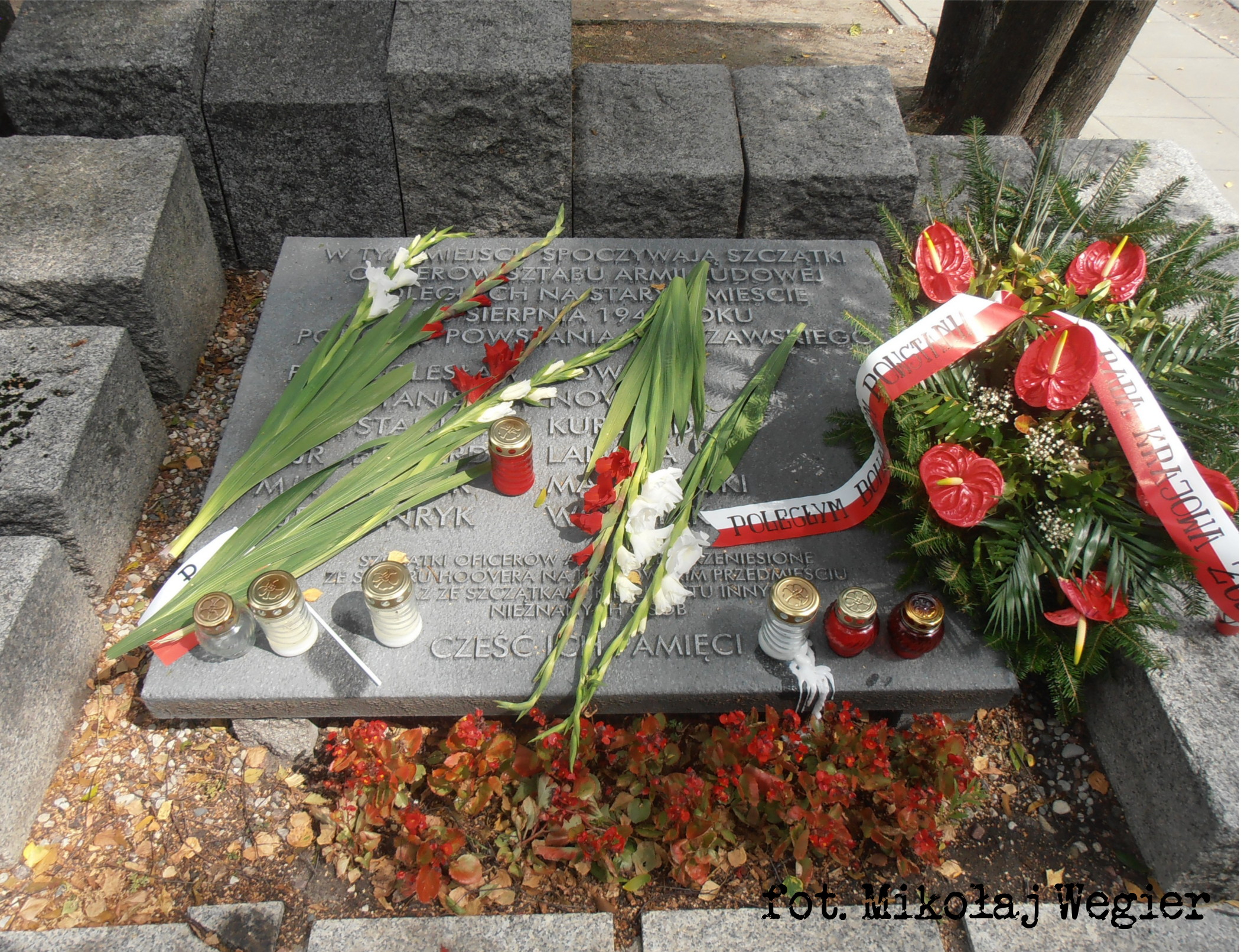 Grób sztabowców Armii Ludowej na Cmentarzu Wojskowym (2013)